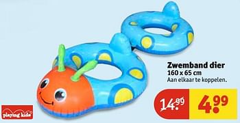 Aanbiedingen Zwemband dier - Playing Kids - Geldig van 20/06/2017 tot 25/06/2017 bij Kruidvat