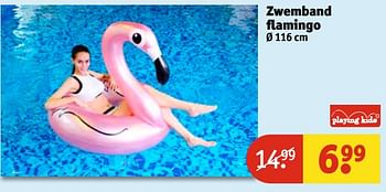 Aanbiedingen Zwemband flamingo - Playing Kids - Geldig van 20/06/2017 tot 25/06/2017 bij Kruidvat