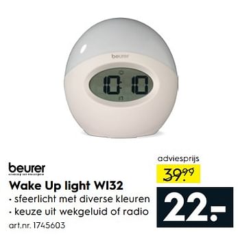 Aanbiedingen Beurer wake up light wi32 - Beurer - Geldig van 17/06/2017 tot 28/06/2017 bij Blokker