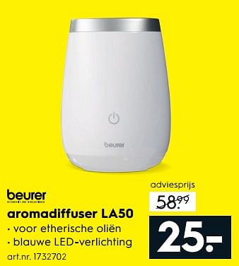 Aanbiedingen Beurer aromadiffuser la50 - Beurer - Geldig van 17/06/2017 tot 28/06/2017 bij Blokker