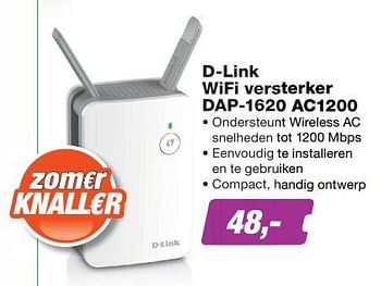 Aanbiedingen D-link wifi versterker dap-1620 ac1200 - D-Link - Geldig van 19/06/2017 tot 02/07/2017 bij ElectronicPartner