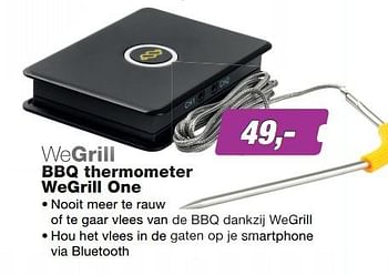 Aanbiedingen Wegrill bbq thermometer wegrill one - WeGrill - Geldig van 19/06/2017 tot 02/07/2017 bij ElectronicPartner