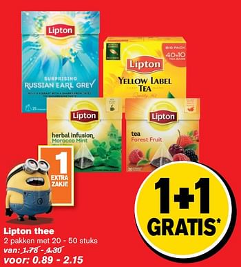 Aanbiedingen Lipton thee - Lipton - Geldig van 21/06/2017 tot 27/06/2017 bij Hoogvliet