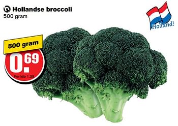 Aanbiedingen Hollandse broccoli - Huismerk - Hoogvliet - Geldig van 21/06/2017 tot 27/06/2017 bij Hoogvliet
