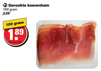 Aanbiedingen Gerookte boerenham - Huismerk - Hoogvliet - Geldig van 21/06/2017 tot 27/06/2017 bij Hoogvliet