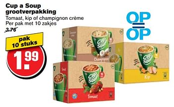Aanbiedingen Cup a soup grootverpakking - Cup a Soup - Geldig van 21/06/2017 tot 27/06/2017 bij Hoogvliet