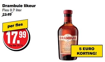 Aanbiedingen Drambuie likeur - Drambuie - Geldig van 21/06/2017 tot 27/06/2017 bij Hoogvliet