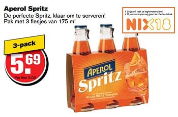 Aanbiedingen Aperol spritz - Aperol - Geldig van 21/06/2017 tot 27/06/2017 bij Hoogvliet