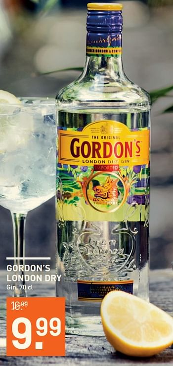 Aanbiedingen Gordon`s london dry gin - Gordon's - Geldig van 19/06/2017 tot 02/07/2017 bij Gall & Gall