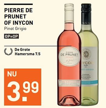 Aanbiedingen Pierre de prunet of inycon - Rosé wijnen - Geldig van 19/06/2017 tot 02/07/2017 bij Gall & Gall