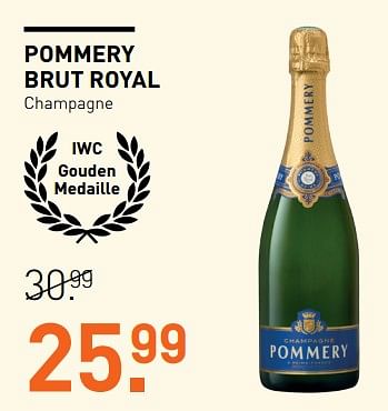 Aanbiedingen Pommery brut royal - Champagne - Geldig van 19/06/2017 tot 02/07/2017 bij Gall & Gall