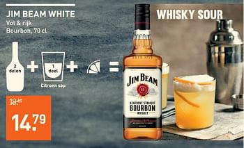 Aanbiedingen Jim beam white vol + rijk bourbon - Jim Beam - Geldig van 19/06/2017 tot 02/07/2017 bij Gall & Gall