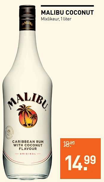 Aanbiedingen Malibu coconut - Malibu - Geldig van 19/06/2017 tot 02/07/2017 bij Gall & Gall