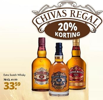 Aanbiedingen Extra scotch whisky - Chivas Regal - Geldig van 18/06/2017 tot 01/07/2017 bij Mitra