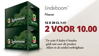 Aanbiedingen Lindeboom pilsener - Lindeboom - Geldig van 18/06/2017 tot 01/07/2017 bij Mitra