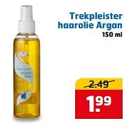 Aanbiedingen Trekpleister haarolie argan - Huismerk - Trekpleister - Geldig van 20/06/2017 tot 02/07/2017 bij Trekpleister