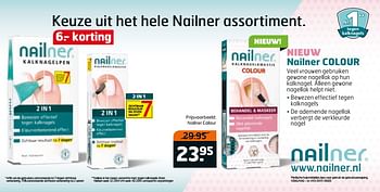 Aanbiedingen Nailner colour - Nailner repair - Geldig van 20/06/2017 tot 02/07/2017 bij Trekpleister