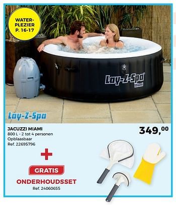 Aanbiedingen Jacuzzi miami - Lay-Z-Spa - Geldig van 27/06/2017 tot 25/07/2017 bij Supra Bazar