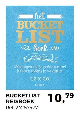 Aanbiedingen Bucketlist reisboek - Huismerk - Supra Bazar - Geldig van 27/06/2017 tot 25/07/2017 bij Supra Bazar