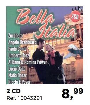 Aanbiedingen 2 cd bella italia - Huismerk - Supra Bazar - Geldig van 27/06/2017 tot 25/07/2017 bij Supra Bazar