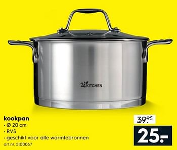 Aanbiedingen Kookpan - 24 Kitchen - Geldig van 17/06/2017 tot 28/06/2017 bij Blokker