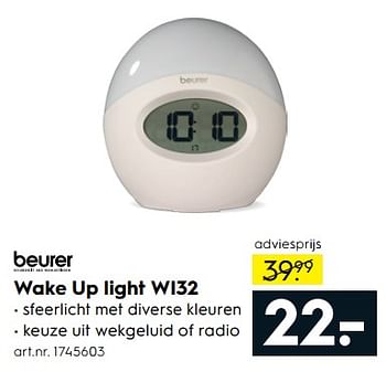 Aanbiedingen Wake up light wi32 - Beurer - Geldig van 17/06/2017 tot 28/06/2017 bij Blokker