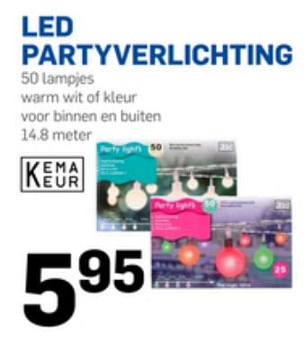 Aanbiedingen Led partyverlichting - Huismerk - Action - Geldig van 21/06/2017 tot 28/06/2017 bij Action