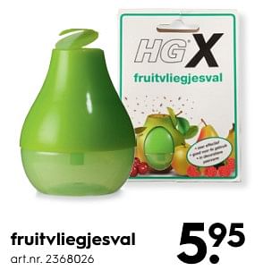 Aanbiedingen Fruitvliegjesval - HGX - Geldig van 17/06/2017 tot 28/06/2017 bij Blokker