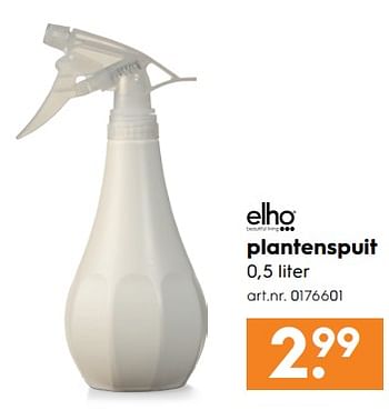 Aanbiedingen Plantenspuit - Elho - Geldig van 17/06/2017 tot 28/06/2017 bij Blokker