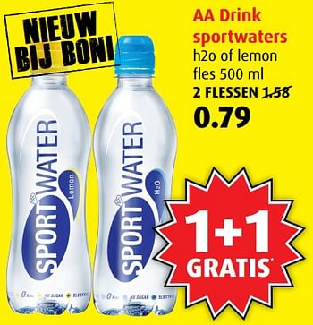Aanbiedingen Aa drink sportwaters - AA-Drink - Geldig van 21/06/2017 tot 27/06/2017 bij Boni Supermarkt