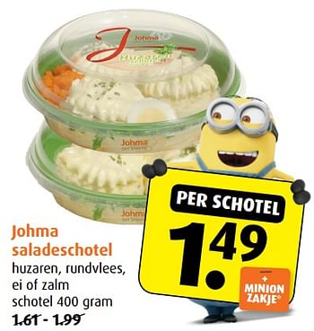 Aanbiedingen Johma saladeschotel - Johma - Geldig van 21/06/2017 tot 27/06/2017 bij Boni Supermarkt