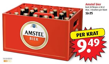 Aanbiedingen Amstel bier - Amstel - Geldig van 21/06/2017 tot 27/06/2017 bij Boni Supermarkt