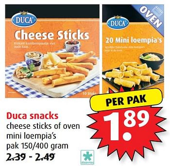 Aanbiedingen Duca snacks - Duca - Geldig van 21/06/2017 tot 27/06/2017 bij Boni Supermarkt