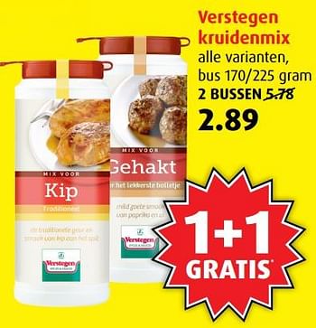 Aanbiedingen Verstegen kruidenmix - Verstegen - Geldig van 21/06/2017 tot 27/06/2017 bij Boni Supermarkt