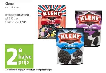 Aanbiedingen Muntdrop - Klene - Geldig van 15/06/2017 tot 28/07/2017 bij Attent