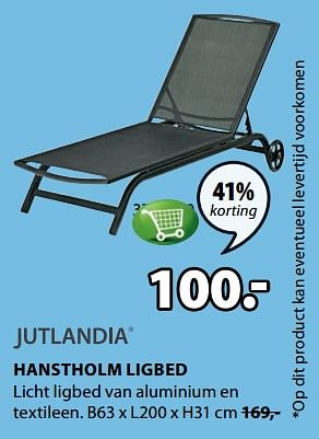 Aanbiedingen Hanstholm ligbed - Jutlandia - Geldig van 19/06/2017 tot 02/07/2017 bij Jysk