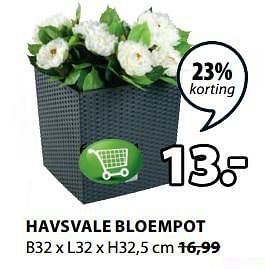 Aanbiedingen Havsvale bloempot - Huismerk - Jysk - Geldig van 19/06/2017 tot 02/07/2017 bij Jysk