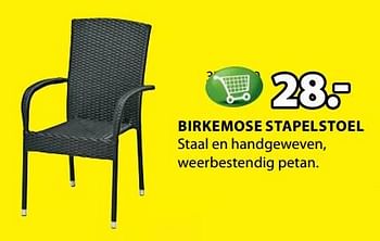 Aanbiedingen Birkemose stapelstoel - Huismerk - Jysk - Geldig van 19/06/2017 tot 02/07/2017 bij Jysk