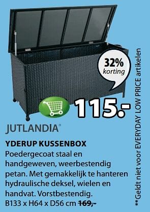 Aanbiedingen Yderup kussenbox - Jutlandia - Geldig van 19/06/2017 tot 02/07/2017 bij Jysk