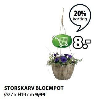 Aanbiedingen Storskarv bloempot - Huismerk - Jysk - Geldig van 19/06/2017 tot 02/07/2017 bij Jysk