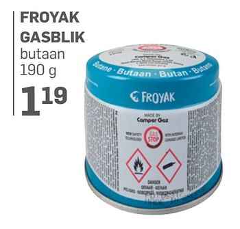 Aanbiedingen Froyak gasblik - Froyak - Geldig van 21/06/2017 tot 30/07/2017 bij Action
