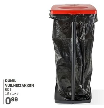 Aanbiedingen Dumil vuilniszakken - Dumil - Geldig van 21/06/2017 tot 30/07/2017 bij Action