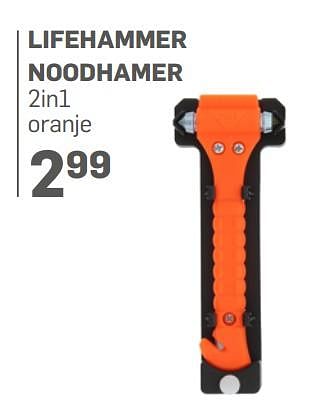 Aanbiedingen Lifehammer noodhamer - Lifehammer - Geldig van 21/06/2017 tot 30/07/2017 bij Action