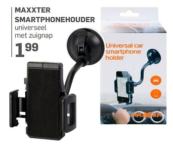 Aanbiedingen Maxxter smartphonehouder - Maxxter - Geldig van 21/06/2017 tot 30/07/2017 bij Action