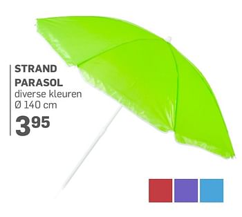 Aanbiedingen Strand parasol - Huismerk - Action - Geldig van 21/06/2017 tot 30/07/2017 bij Action