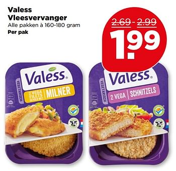 Aanbiedingen Valess vleesvervanger - Valess - Geldig van 25/06/2017 tot 01/07/2017 bij Plus