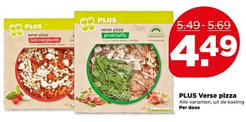 Aanbiedingen Plus verse pizza - Huismerk - Plus - Geldig van 25/06/2017 tot 01/07/2017 bij Plus