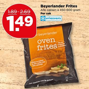 Aanbiedingen Beyerlander frites - Beyerlander - Geldig van 25/06/2017 tot 01/07/2017 bij Plus