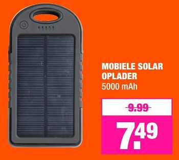 Aanbiedingen Mobiele solar oplader - Huismerk - Big Bazar - Geldig van 19/06/2017 tot 02/07/2017 bij Big Bazar