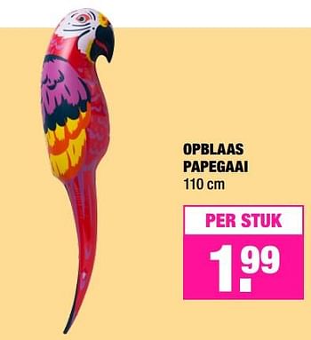Aanbiedingen Opblaas papegaai - Huismerk - Big Bazar - Geldig van 19/06/2017 tot 02/07/2017 bij Big Bazar